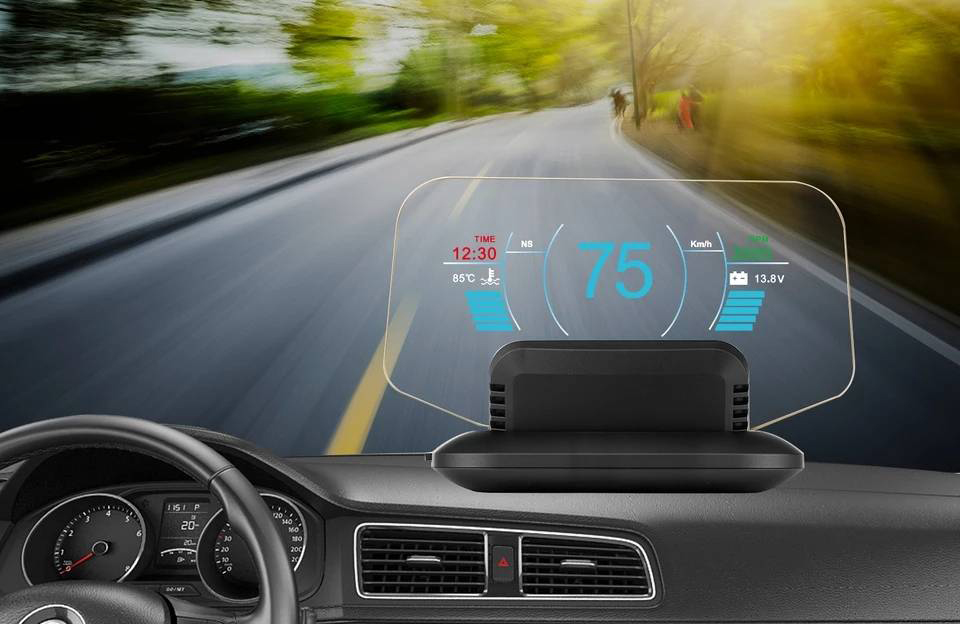 วัดความร้อน วัดรอบ วัดความเร็วแบบสะท้อนกระจก Mazda2 2020